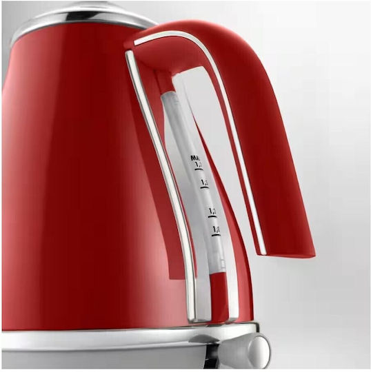 De'Longhi Icona Capitals Електрическа Кана 1.7л 2000W Червена