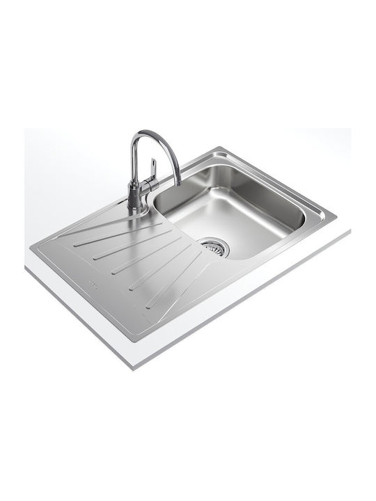 Teka Drop-In Kitchen Sink Inox L50xW79cm Gray