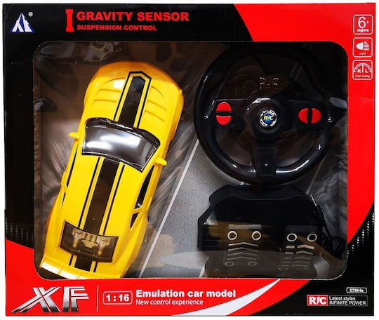 Zita Toys Τιμόνι Τηλεκατευθυνόμενο Αυτοκίνητο Κίτρινο