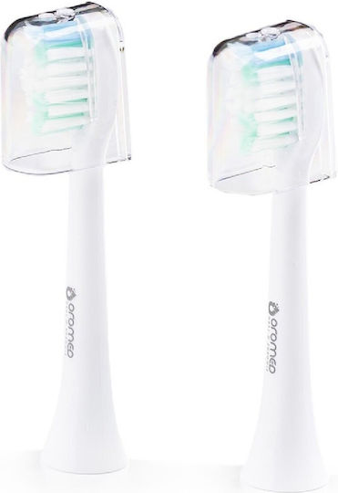 Original Oro-med Sonic Toothbrush Head 2 Pcs Gentle On Gums