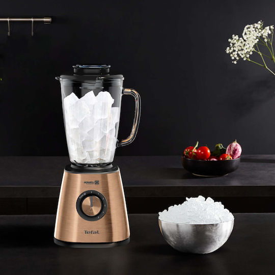Tefal Blendforce 2 Coppertinto Μπλέντερ με Γυάλινη Κανάτα 1.75 lt 800W Χάλκινο