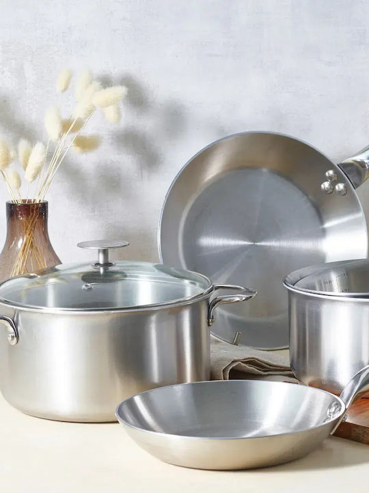 De Buyer Βαθιά Ανοξείδωτη Κατσαρόλα 24cm