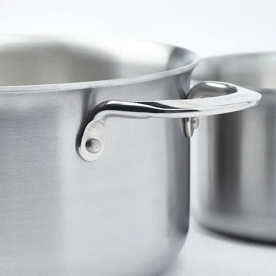 De Buyer Βαθιά Ανοξείδωτη Κατσαρόλα 5lt / 24cm