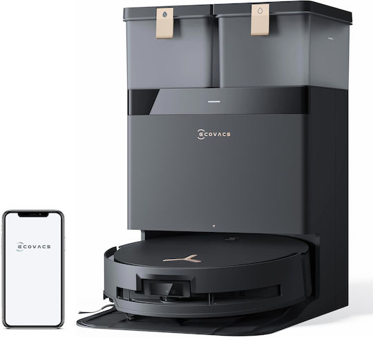 Ecovacs Deebot X8 Pro Omni Σκούπα Ρομπότ με Χαρτογράφηση Laser & Απορρόφηση 18000Pa Μαύρη