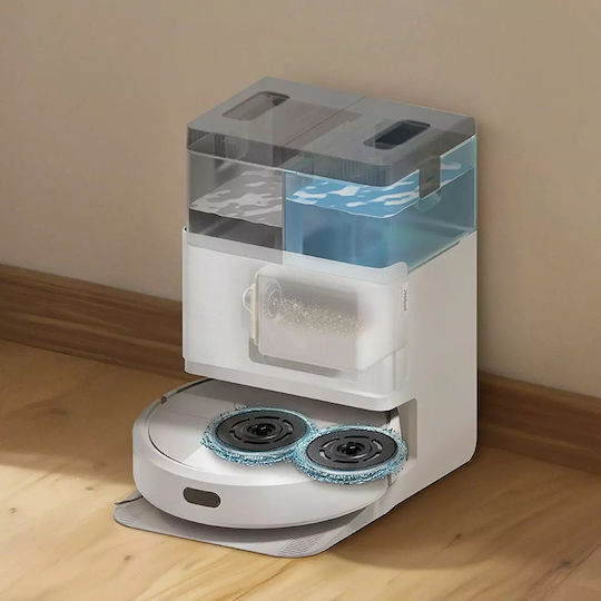 iRobot Roomba Plus 405 Combo + AutoWash Σκούπα Ρομπότ με Χαρτογράφηση Laser Λευκή