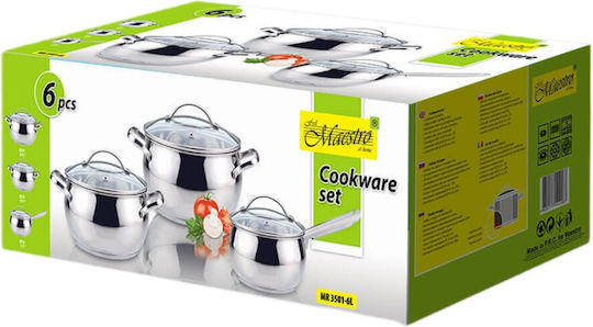 Maestro Maestro Aluminium Silber Töpfe Set 3-teilig