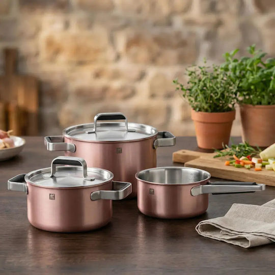 Zwilling J.A. Henckels Pure Комплект Саксии От Неръждаема Стомана 3 Части