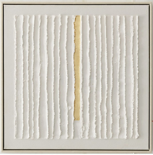 Gemälde Elfenbein Gold 50x50 cm