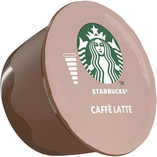 Starbucks Κάψουλες Espresso Caffe Latte Συμβατές με Μηχανή Dolce Gusto 12caps