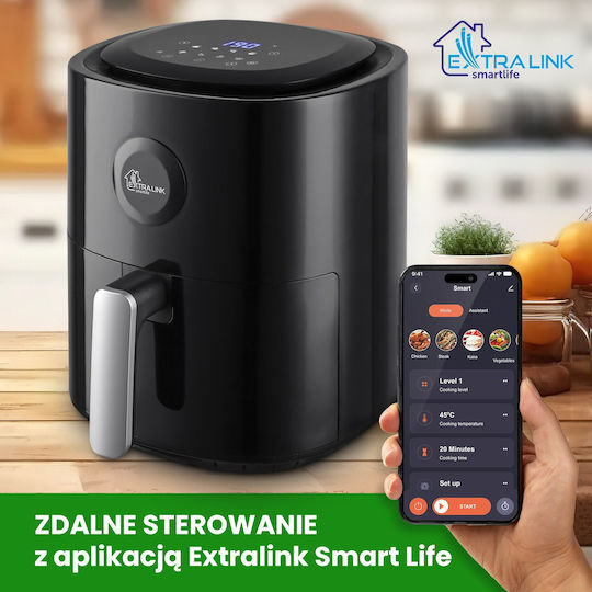 Extralink SJ-400 Air Fryer 4lt Μαύρο
