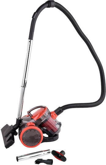 Lund 67091 Staubsauger 700W Beutellos 1.5Es Rot