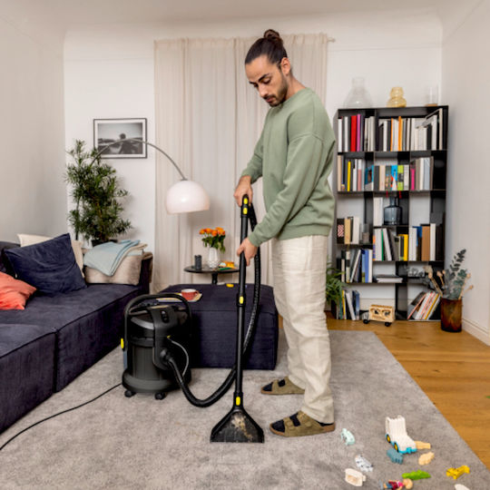 Karcher SE 4 Go!Further Σκούπα Υγρών / Στερεών 1000W με Πλαστικό Κάδο 4lt