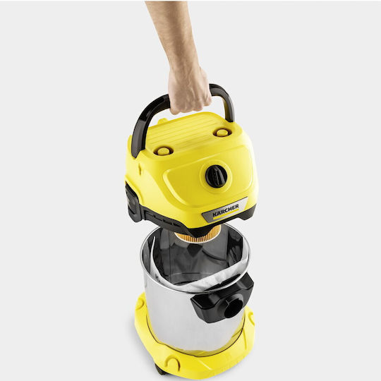 Karcher WD 3 S V-17/6/20 Car Aspirator Lichide / Solide 1000W cu Inoxidabil Recipient 17lt