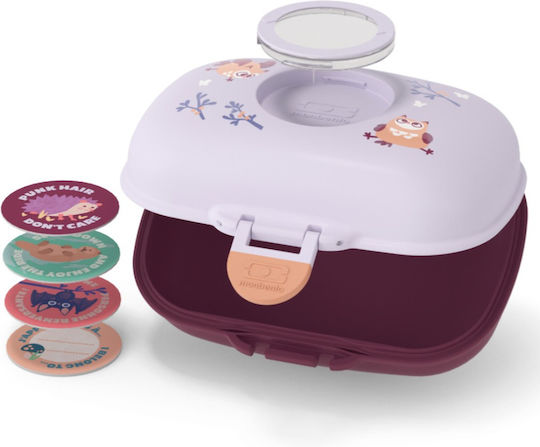 Monbento Plastic Lunch Box Red 14.8x7cm