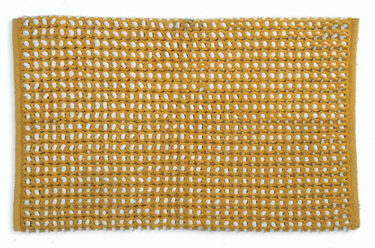 Nef-Nef Homeware Non-slip Bath Mat Chrystabel 031825 Mustard 60x90cm