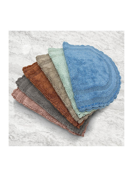 Lino Home Covoraș de Baie Bumbac Oval Libata 2500000787 Albastru 50x80buc