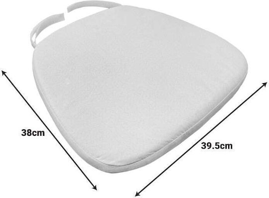 Pakketo Perna Scaunului de Grădină Impermeabilă Albă 38x39.5cm 326-000050