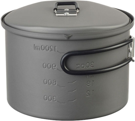 Camping Cookware Set Esbit Pt1600ha Pot 1.6 L Aluminium Black