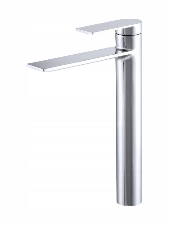 Granitan Tall Silver Sink Mixing Faucet
