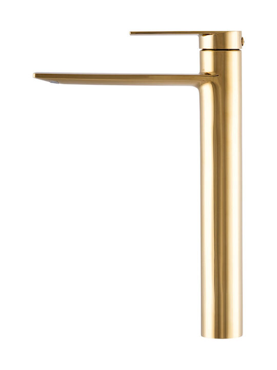 Granitan Retro Waschbeckenarmatur Groß Gold