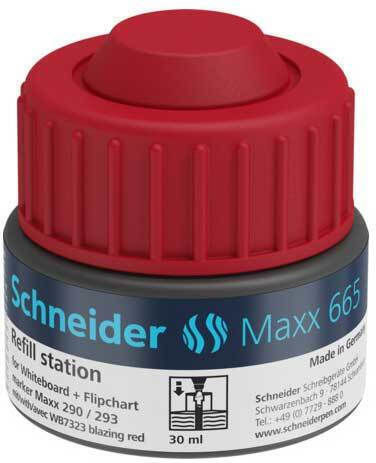 Marker Ink Schneider Pinakos 665 Refill Station Red