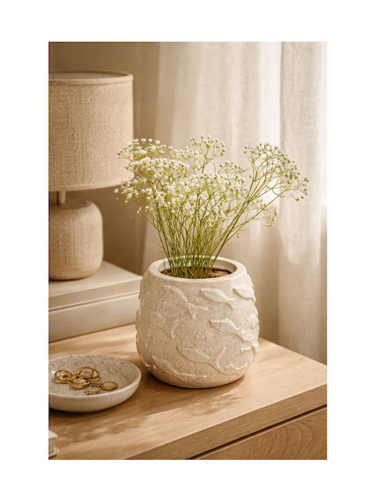 Kaemingk Decorative Ecru Porcelain Vase 15.5x15.5xH24.5cm