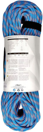Beal Σχοινί Dynamic Cord de escaladă cu lungimea de 80m Albastru