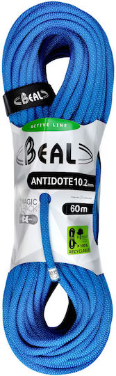 Beal Antidote BC102A.60 Climbing Rope with Length 70m Blue