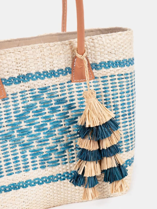 Sisal Medium Γυναικεία Τσάντα Ώμου Τιρκουάζ
