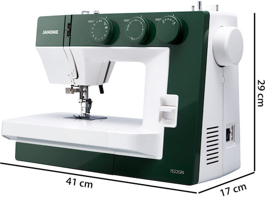 Janome Conventional Sewing Machine 1522 Green