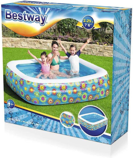 Bestway Παιδική Πισίνα 702lt Φουσκωτή 229x152x56εκ.