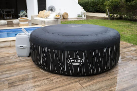Bestway Runde Aufblasbare Schwimmbecken Mit Hydromassage 196x66cm Schwarze