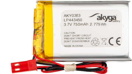 Akyga Li-Po Batterie 3.7V 750mAh 1S Für RC-Fahrzeug 2 Stück