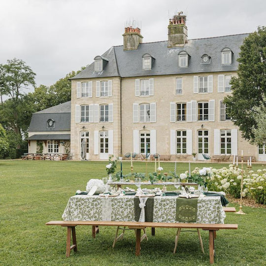 Beauty Home Декоративен Елемент за Бонбониери от Органза Зелена 1бр