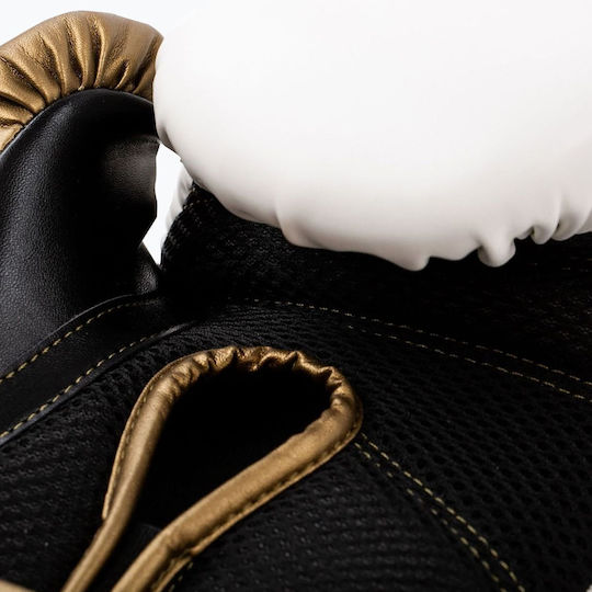Everlast Powerlock Γάντια Πυγμαχίας για Αγώνα Λευκά