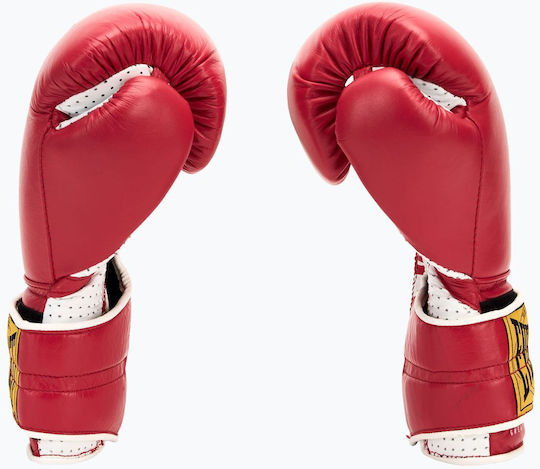 Everlast 1910 Classic Sparring Boxing Gloves Leather for Match Red