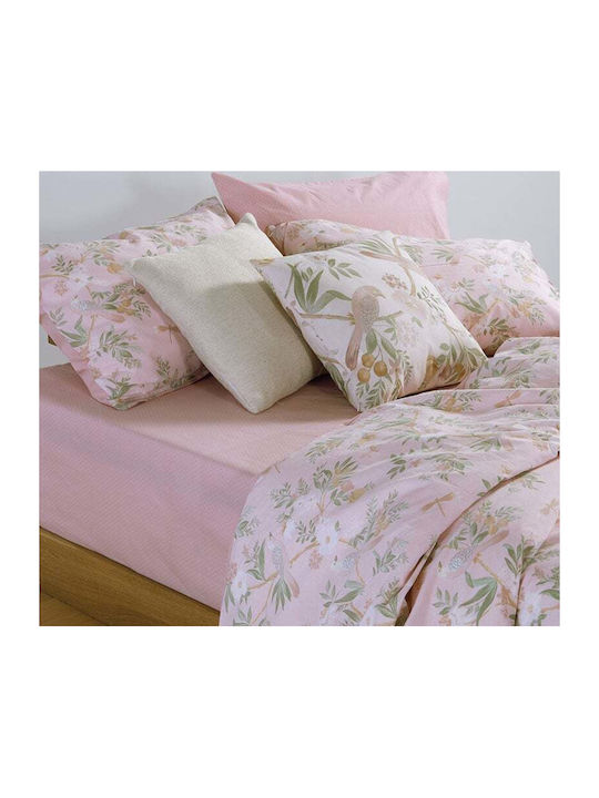 Nef-Nef Homeware Dreamel Подредба Чаршафи Единични 170x270см Розови 3 Бройки