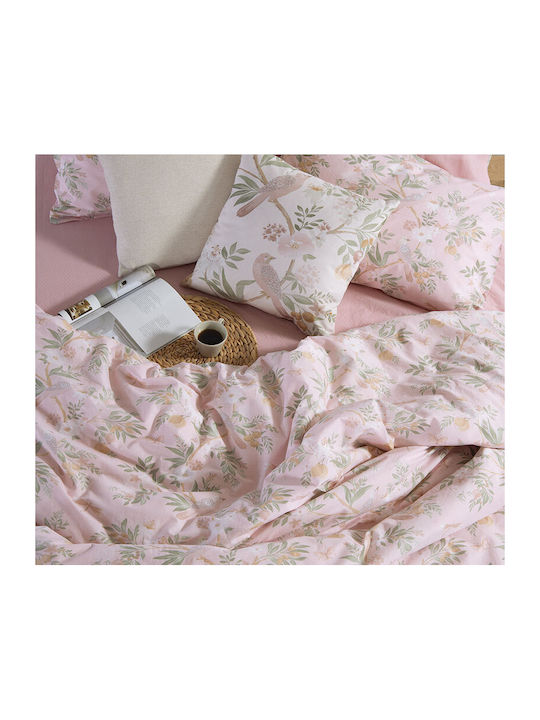 Nef-Nef Homeware Dreamel Подредба Чаршафи Единични 170x270см Розови 3 Бройки