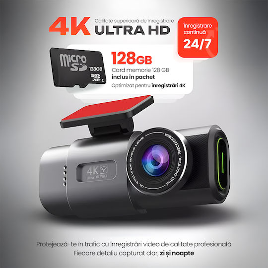 Σετ Κάμερα DVR Αυτοκινήτου 4K Wi-Fi & Κάμερα Οπισθοπορείας