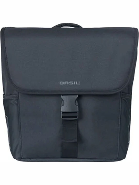 Basil Double Bicycle Rack Bag Black