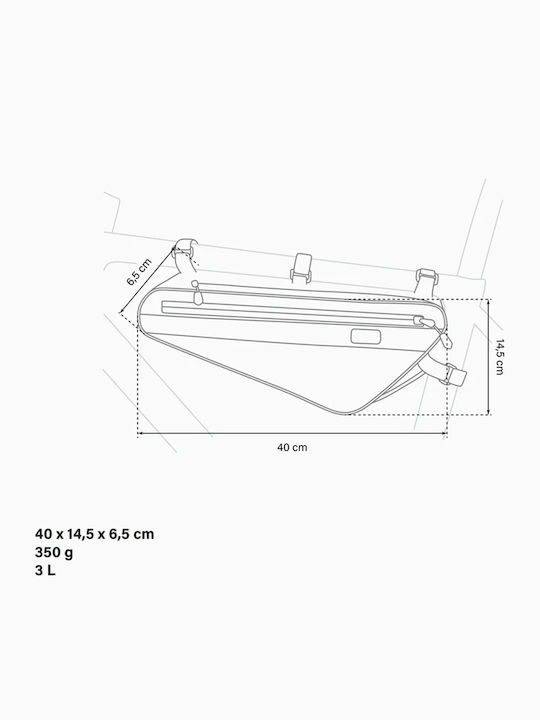 Scicon Scicon Rahmen-Tasche Für Fahrrad 3lt Schwarz