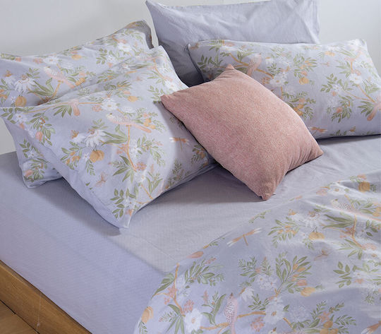 Nef-Nef Homeware Dreamel Подредба Чаршафи Кралица 240x270см Розови 4 Бройки