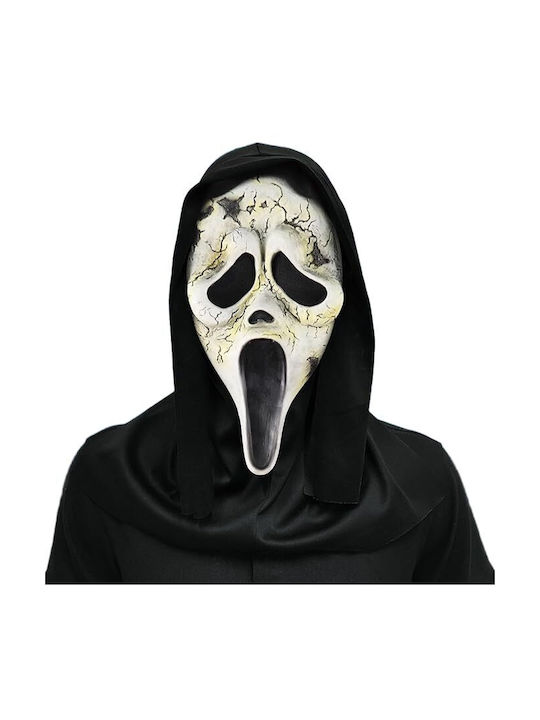 Ghostface Latex Mask Hood Halloween Costume Scream Cosplay