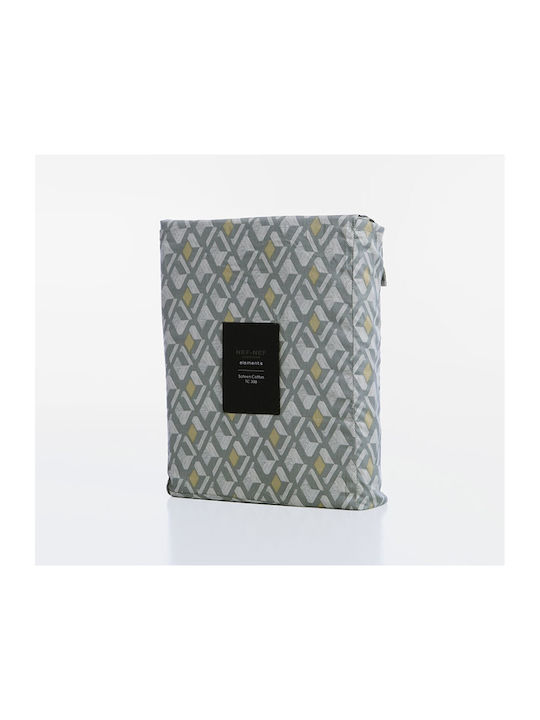 Nef-Nef Homeware Dominat Bettlaken Set King Size 270x280cm Grau (4 Stück)