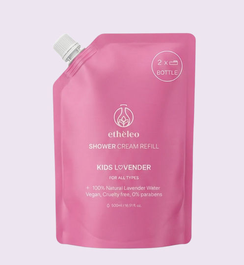 Etheleo Organic Kids Bubble Bath & Shampoo with Lavender / Calendula / Chamomile / Flowers in Cream Texture 500ml