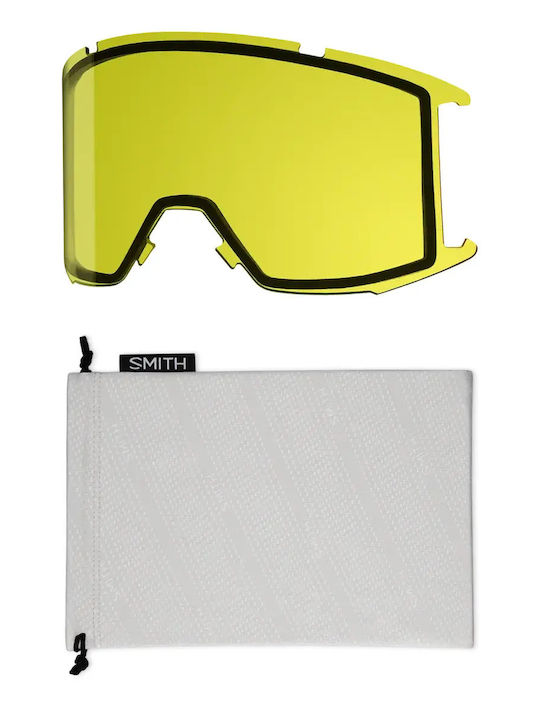 Smith Squad Μάσκα Σκι & Snowboard Ενηλίκων με Φακό Καθρέπτη σε Κόκκινο Χρώμα