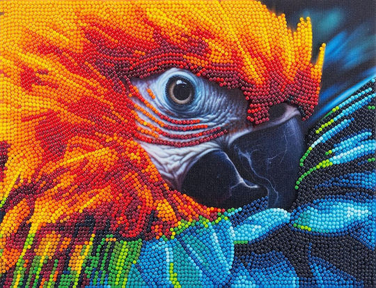 Diamond Painting Mosaic Gems Red Parrot 96577