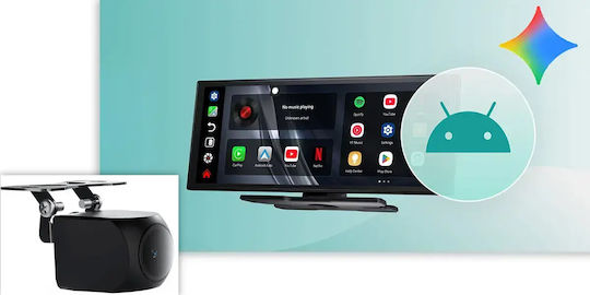 Ottocast Екран 11.4" Мултимедийен за Таблото на Автомобил с Apple CarPlay / Android Auto / Bluetooth / GPS