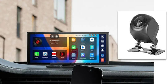 Ottocast Екран 11.4" Мултимедийен за Таблото на Автомобил с Apple CarPlay / Android Auto / Bluetooth / GPS