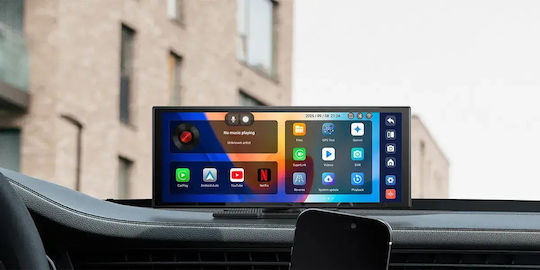 Ottocast Екран 11.4" Мултимедийен за Табло на Автомобил с Apple CarPlay / Android Auto / Bluetooth / GPS